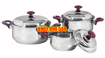 Bộ nồi Happy Cook thân bóng