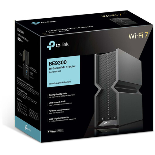 Bộ phát không dây TP-Link Archer BE550 BE9300 Tri-Band 2.5G Router