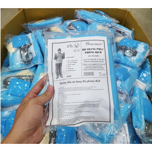 Bộ trang phục phòng dịch 5 món (áo liền quần) Bảo Thạch