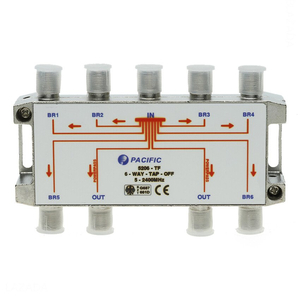 Bộ rẽ truyền hình cáp 6 cổng Pacific Tap Off 5206 - TF