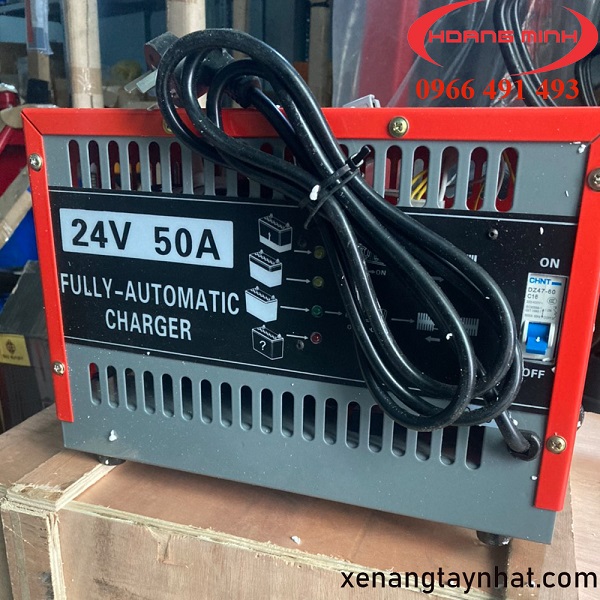 BỘ SẠC ẮC QUI 24V-50A, SẠC XE NÂNG ĐIỆN CHÍNH HÃNG