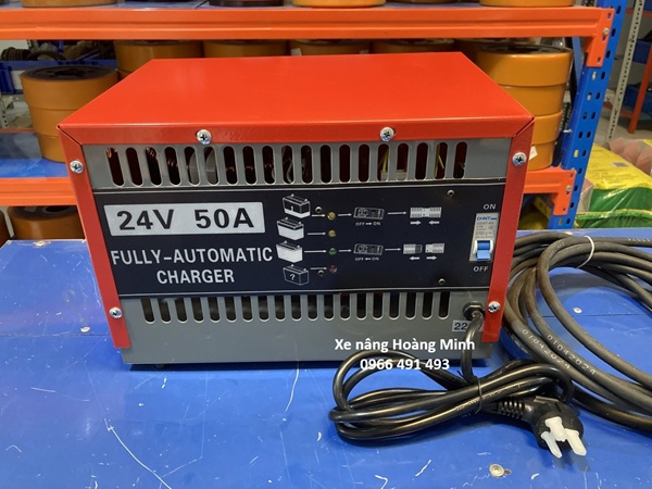 BỘ SẠC ẮC QUI 24V-50A, SẠC XE NÂNG ĐIỆN CHÍNH HÃNG