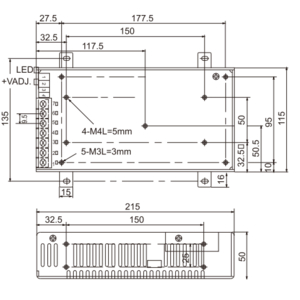 Bộ sạc ắc quy 24VDC/7,5A (SC-250-24)