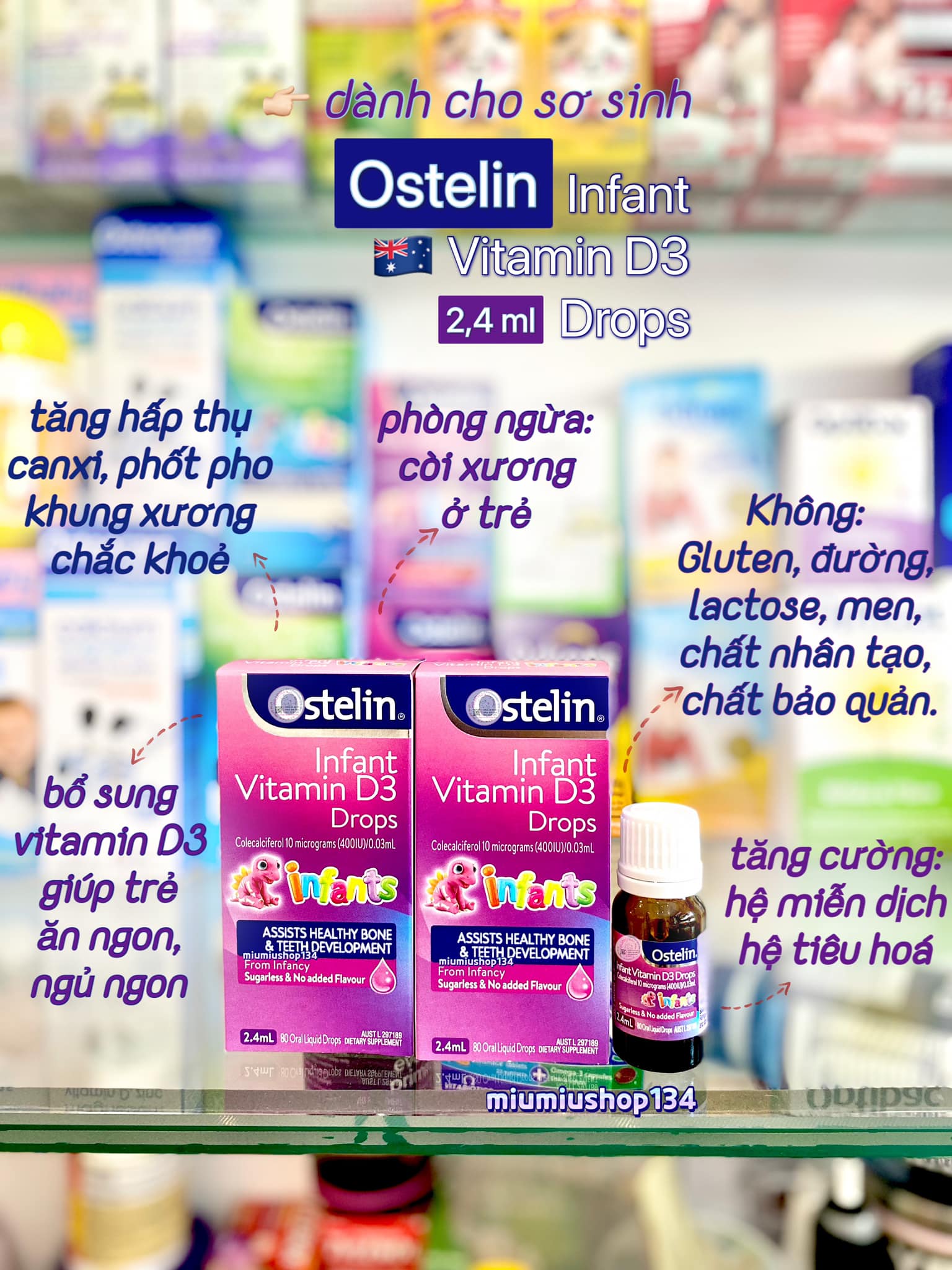 Có tác dụng phụ nào khi cho trẻ sơ sinh uống Ostelin Vitamin D3 Drops không?
