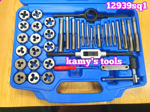 bộ taro bàn ren hệ inch 39 chi tiết kingtony model 12939sq1
