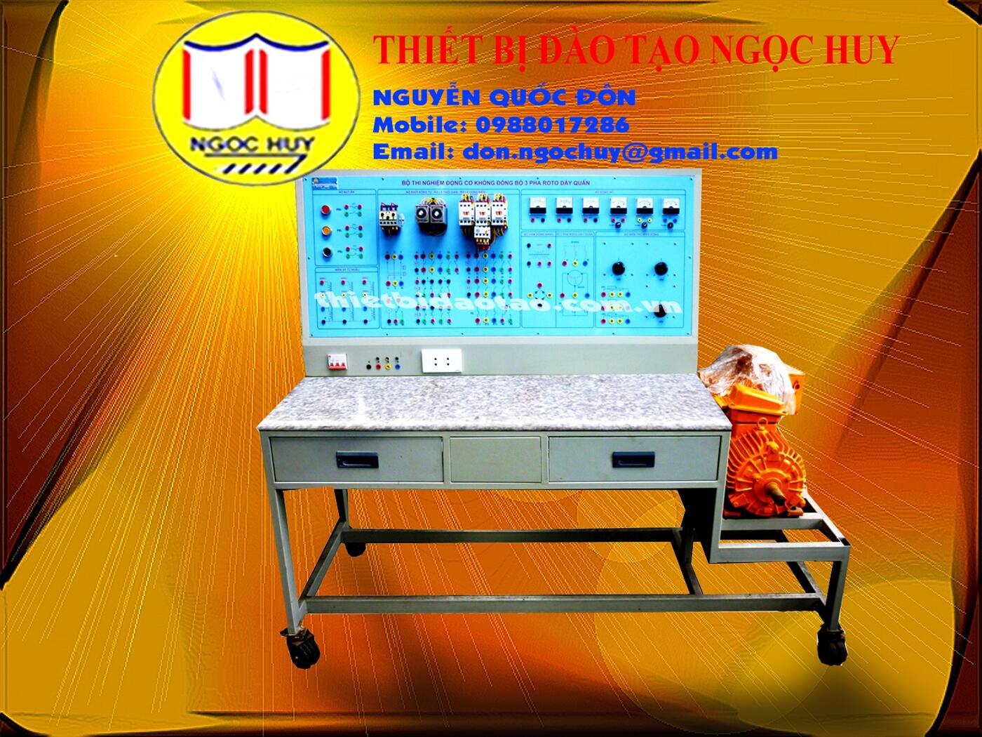Bộ thí nghiệm động cơ không đồng bộ roto 3 pha dây quấn