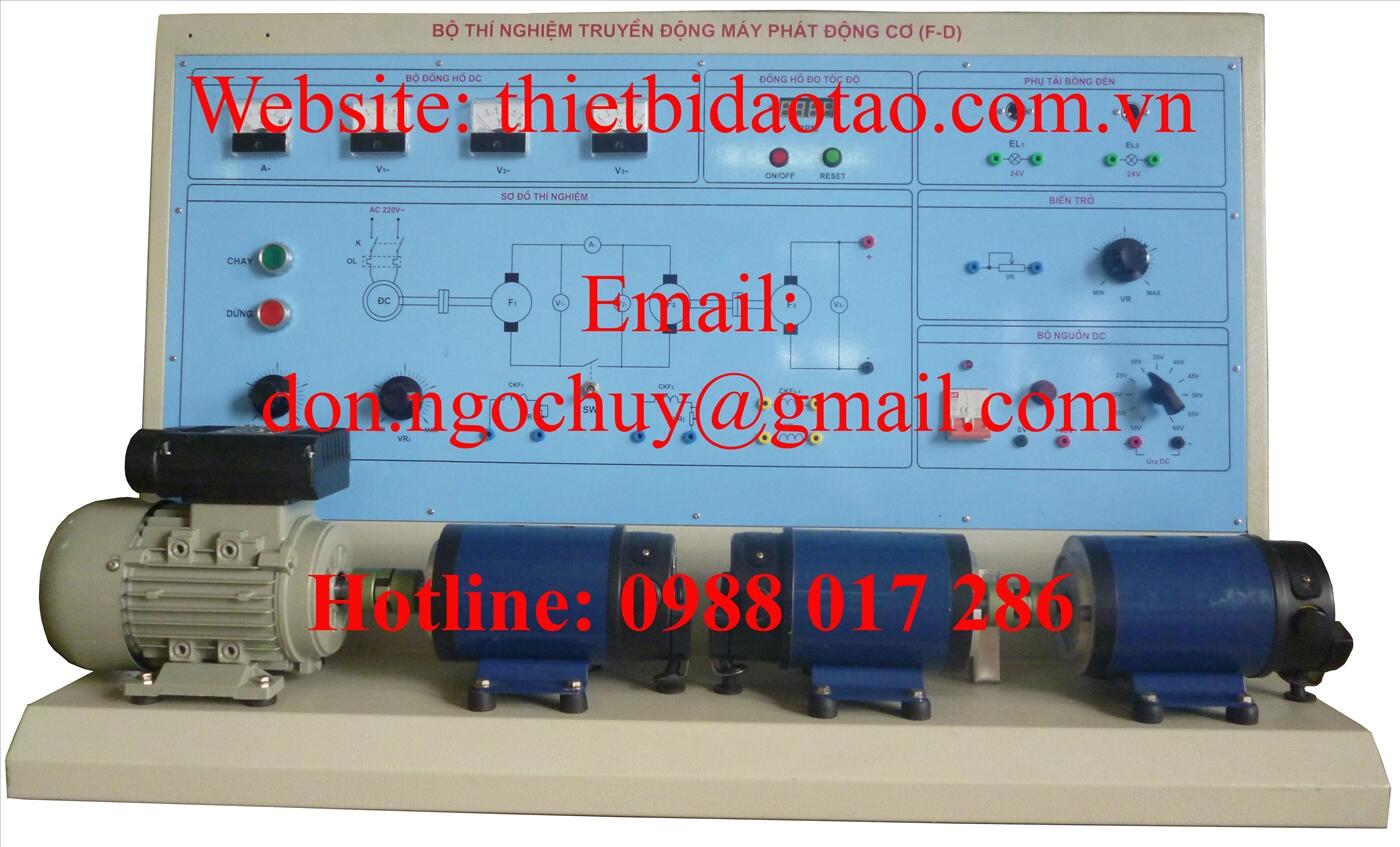 Bộ thí nghiệm hệ truyền động máy phát -động cơ (hệ F-D).