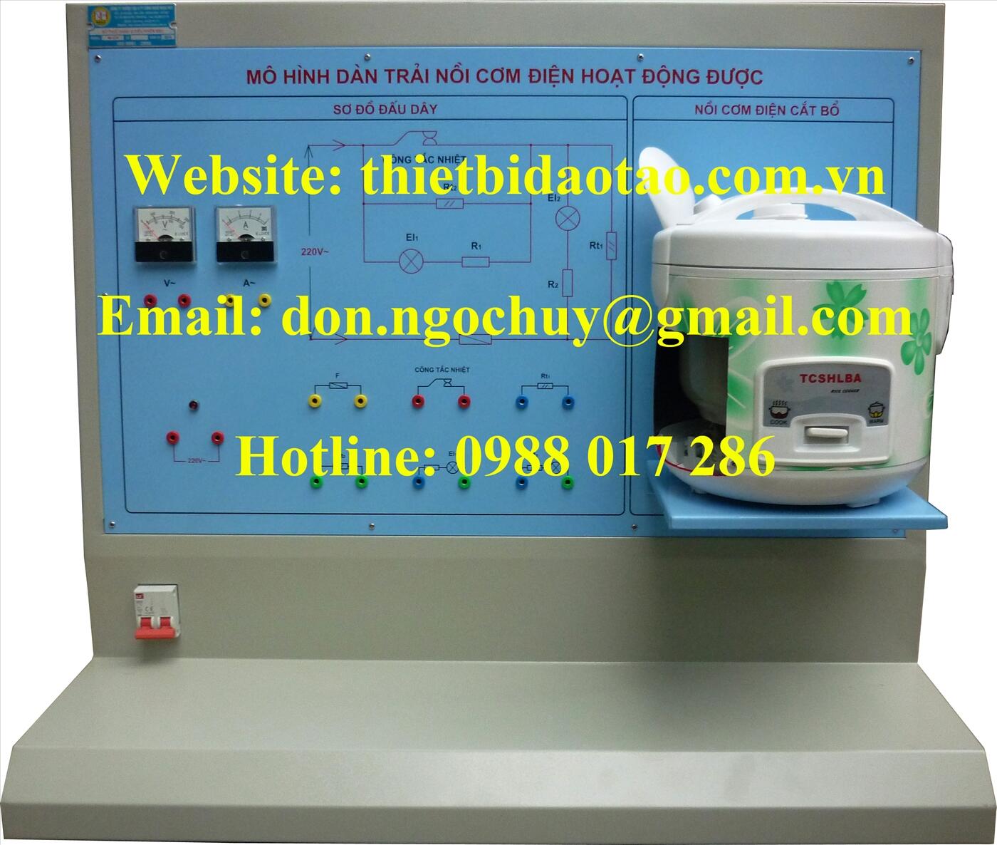 Bộ thí nghiệm nồi cơm điện dàn trải