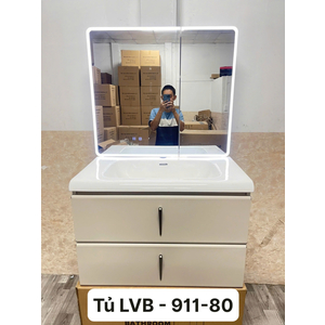 Bộ Tủ Lavabo Nhựa PVC Brizer 911-80
