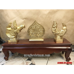 Bộ tượng lá đế đầu rồng lý đầu phượng trong hoàng thành Thăng Long