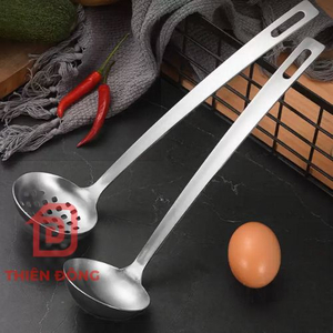 Bộ Vá Múc Canh & Vớt Lẩu Inox 304 Chuẩn Nhà Hàng 5 Sao