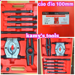 Bộ vam cảo đĩa chặn tháo vòng bi bạc đạn 100mm, bộ cảo đĩa mặt trăng 9 chi tiết Trigoldte 200109