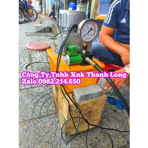 bơm điện thủy lực hhb-700a 1 đường dầu van đạp chân