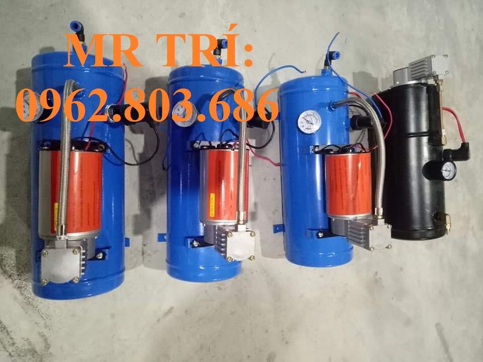 Bơm hơi lắp ghế hơi cho xe tải, xe khách không có hơi