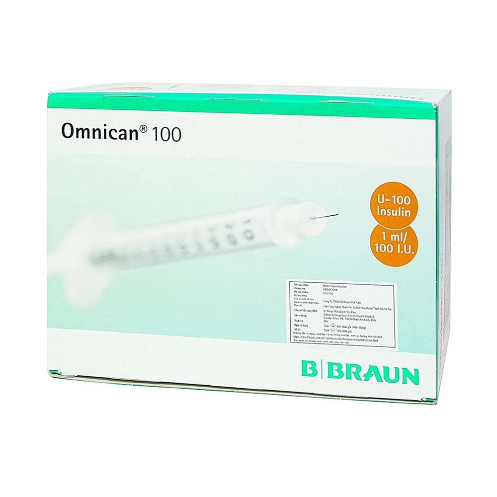 Bơm tiêm insulin BBraun Omnican 1 ml/100 I.U.