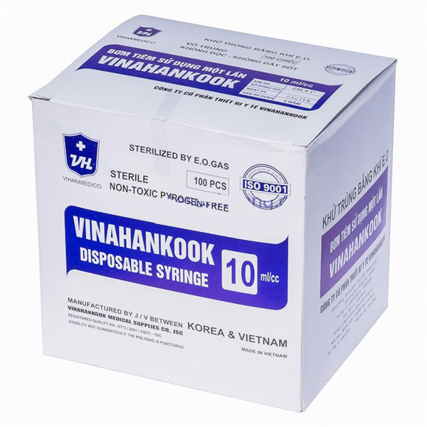 Bơm tiêm sử dụng 1 lần Vinahankook 10ml