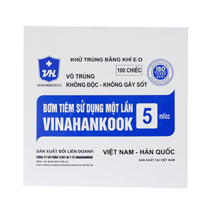 Bơm tiêm sử dụng 1 lần Vinahankook 5ml