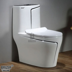 Bồn Cầu Một Khối BRIZER Công Nghệ Xã Xoáy Super Vortex BZ8011