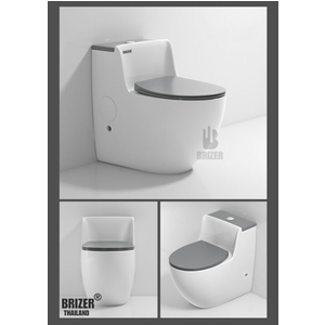 Bồn Cầu Một Khối BRIZER Công Nghệ Xã Xoáy Super Vortex BZ8909