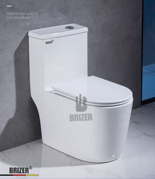 Bồn Cầu Một Khối BRIZER Công Nghệ Xã Xoáy Super Vortex BZ8914