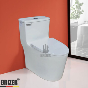 Bồn Cầu Một Khối BRIZER Công Nghệ Xã Xoáy Super Vortex BZ8918