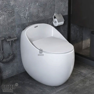 Bồn Cầu Trứng Một Khối BRIZER Công Nghệ Xã Xoáy Super Vortex BZ8921