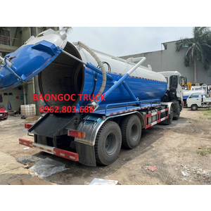 Bán xe hút chất thải dongfeng 4 chân chở 17 khối bồn inox 304