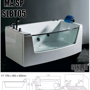 BỒN TẮM NẰM CAO CẤP SINLEE THAILAND (1750X850) – SLBT 05