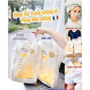 Bông Tẩy Trang Cotton 600 Miếng Le Soin De Toute La Famille Santé & Beauté 🇫🇷