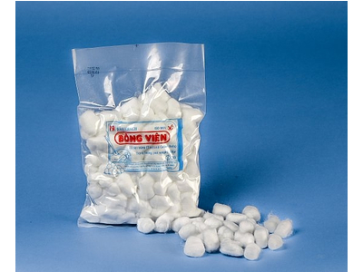 Bông gòn viên y tế