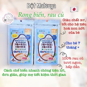 Bột Matsuya Rong Biển, Rau Củ