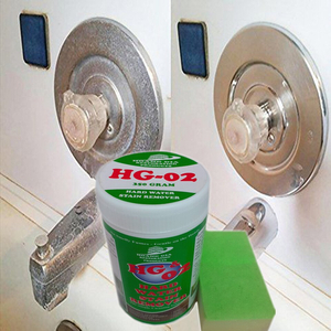 Bột tẩy sạch vòi tắm các thiết bị Inox trong phong tắm HG-02 Hard-Water-Stain-Remover SHOWER 400gr