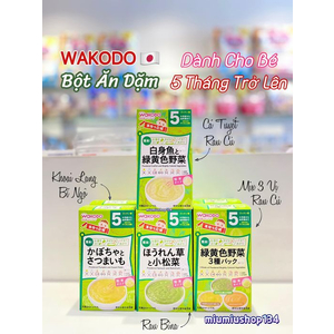 Bột ăn dặm Wakodo Mix 3 vị rau củ 🇯🇵 cho bé 5 tháng trở lên