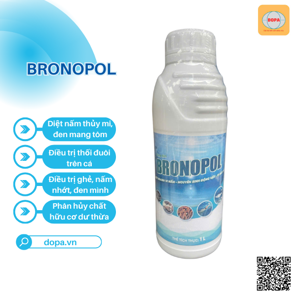 BRONOPOL – GIẢI PHÁP DIỆT NẤM, NGUYÊN SINH ĐỘNG VẬT HIỆU QUẢ CHO AO TÔM CÁ