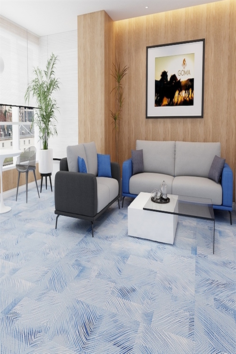 Thảm trải sàn cuộn sợi nylon GOM-BOULEVARD HNM