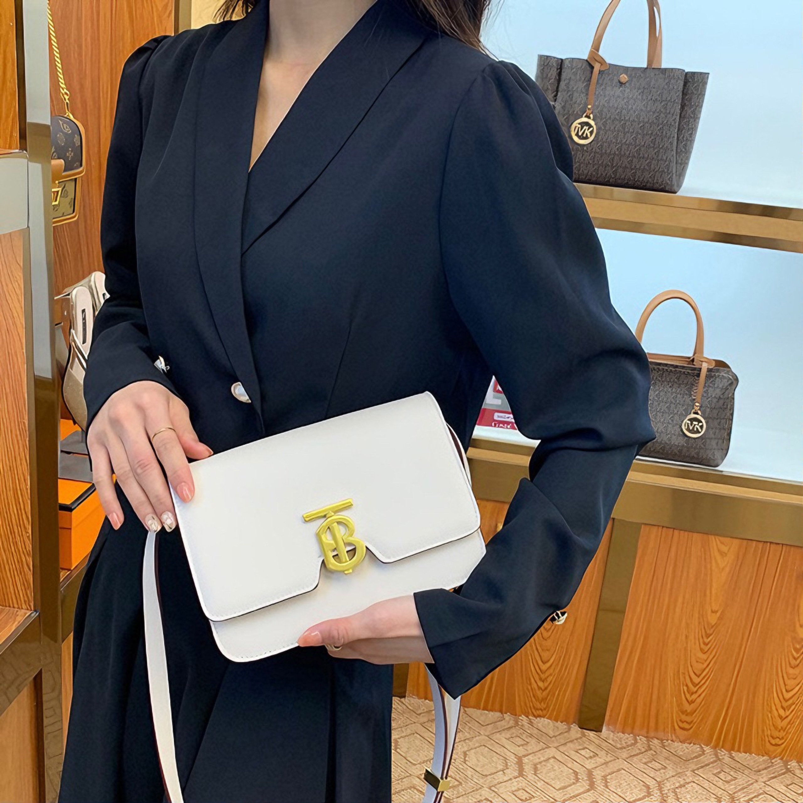 Túi Xách Nữ Thomas Burberry Monogram Mini TB