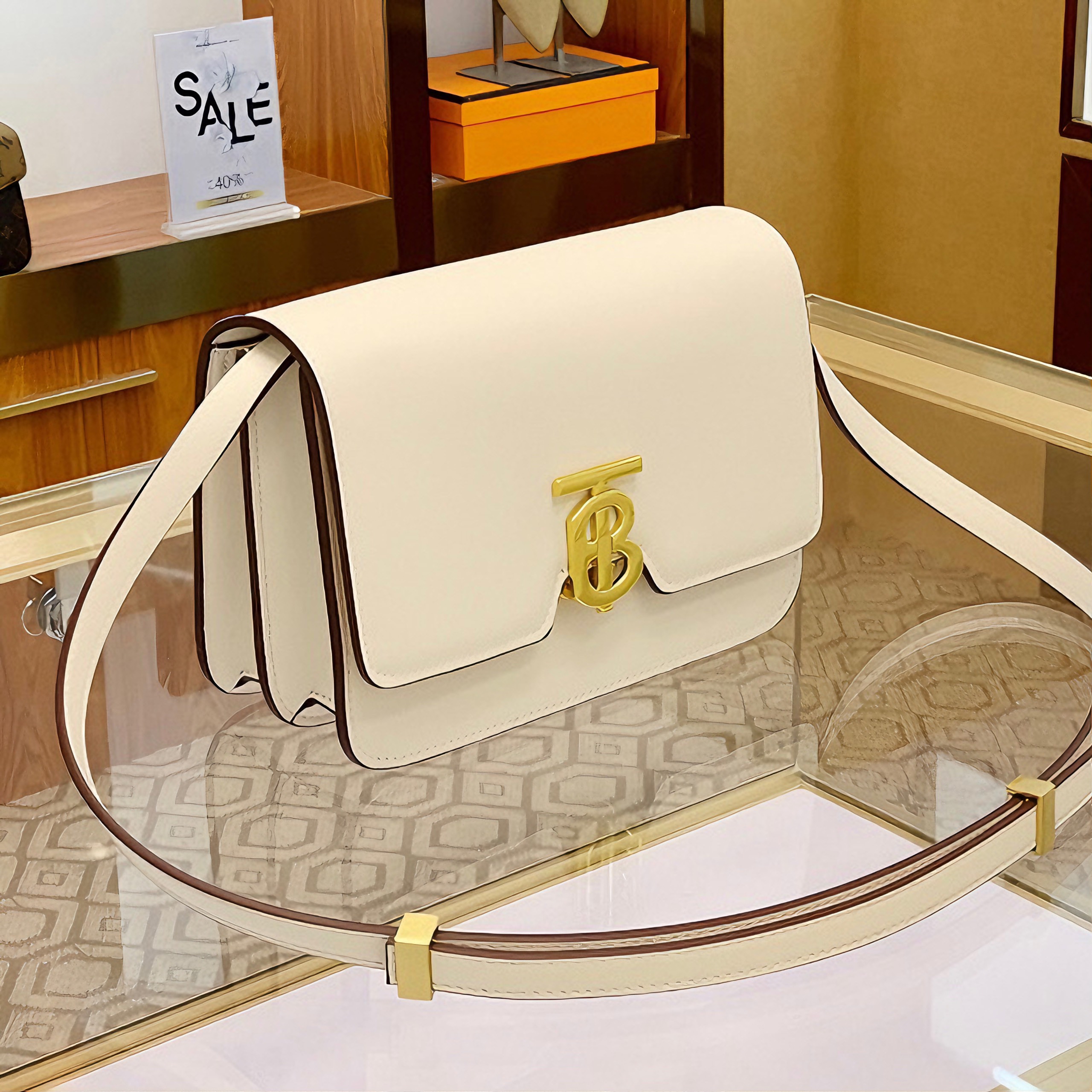 Túi Xách Nữ Thomas Burberry Monogram Mini TB