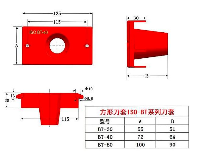 Tấm nhựa gá chuôi dao BT 30,40