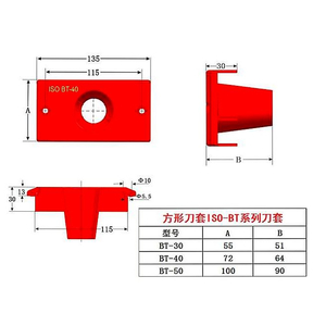 Tấm nhựa gá chuôi dao BT 30,40