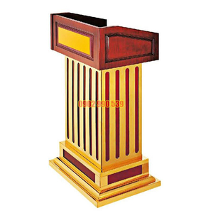 BỤC PHÁT BIỂU HỘI NGHỊ BẰNG GỖ CAO CẤP