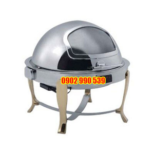 BUFFET TRÒN CHÂN VÀNG ( NẮP PC) DÙNG ĐIỆN