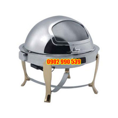 BUFFET TRÒN CHÂN VÀNG ( NẮP PC) DÙNG ĐIỆN