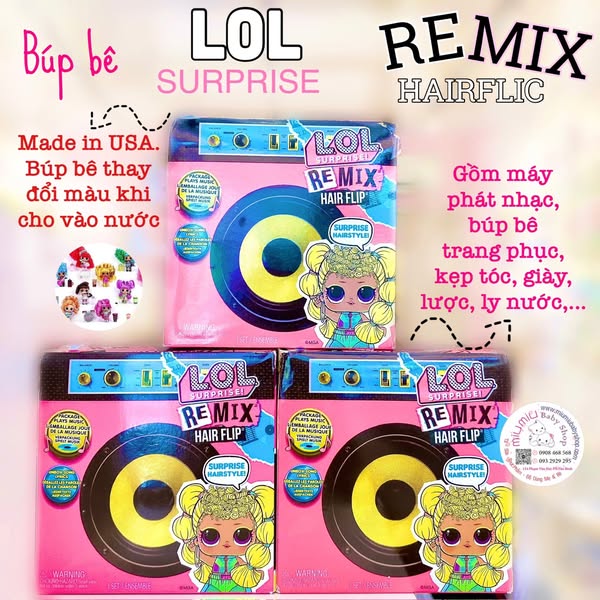 Búp Bê LOL surprise remix hair FLIP - 🇺🇸