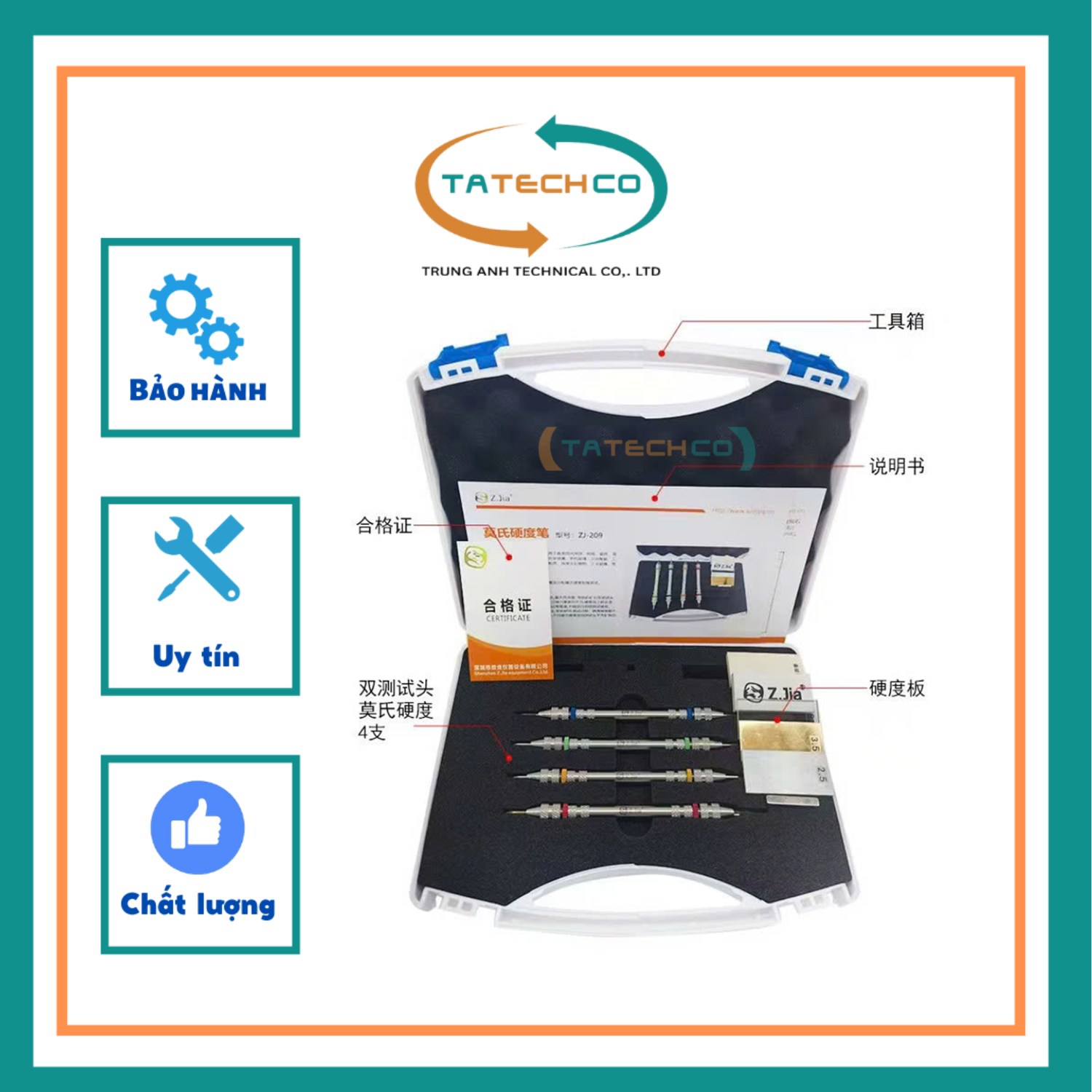 BÚT ĐO ĐỘ CỨNG MOHS - TCVN6415-18
