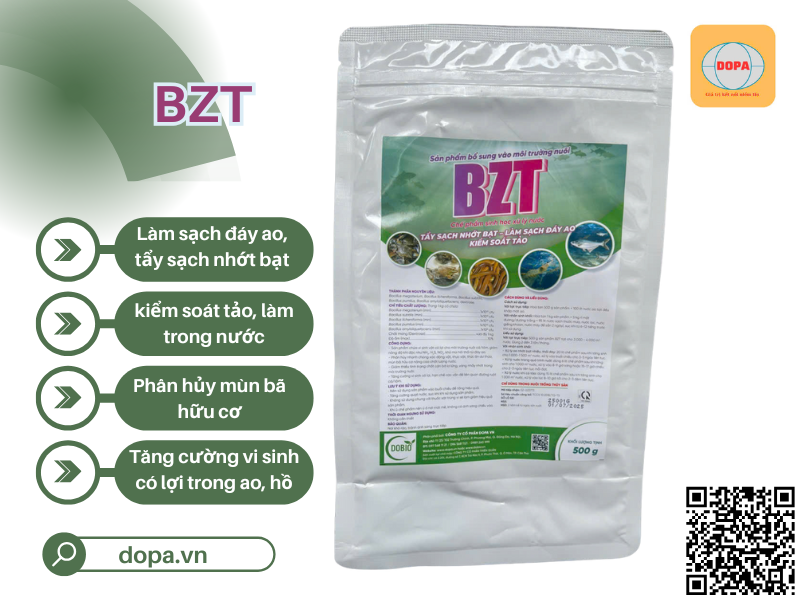 BZT – Men Vi Sinh Xử Lý Nước Ao Nuôi Thủy Sản Hiệu Quả