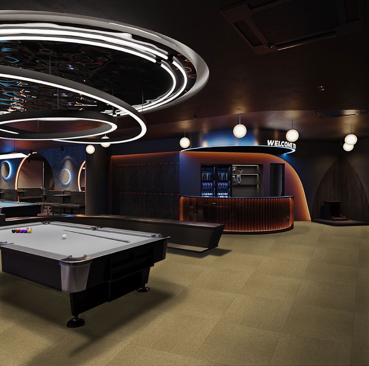 Thảm tấm 1 màu GOMA-SAPPHIRE