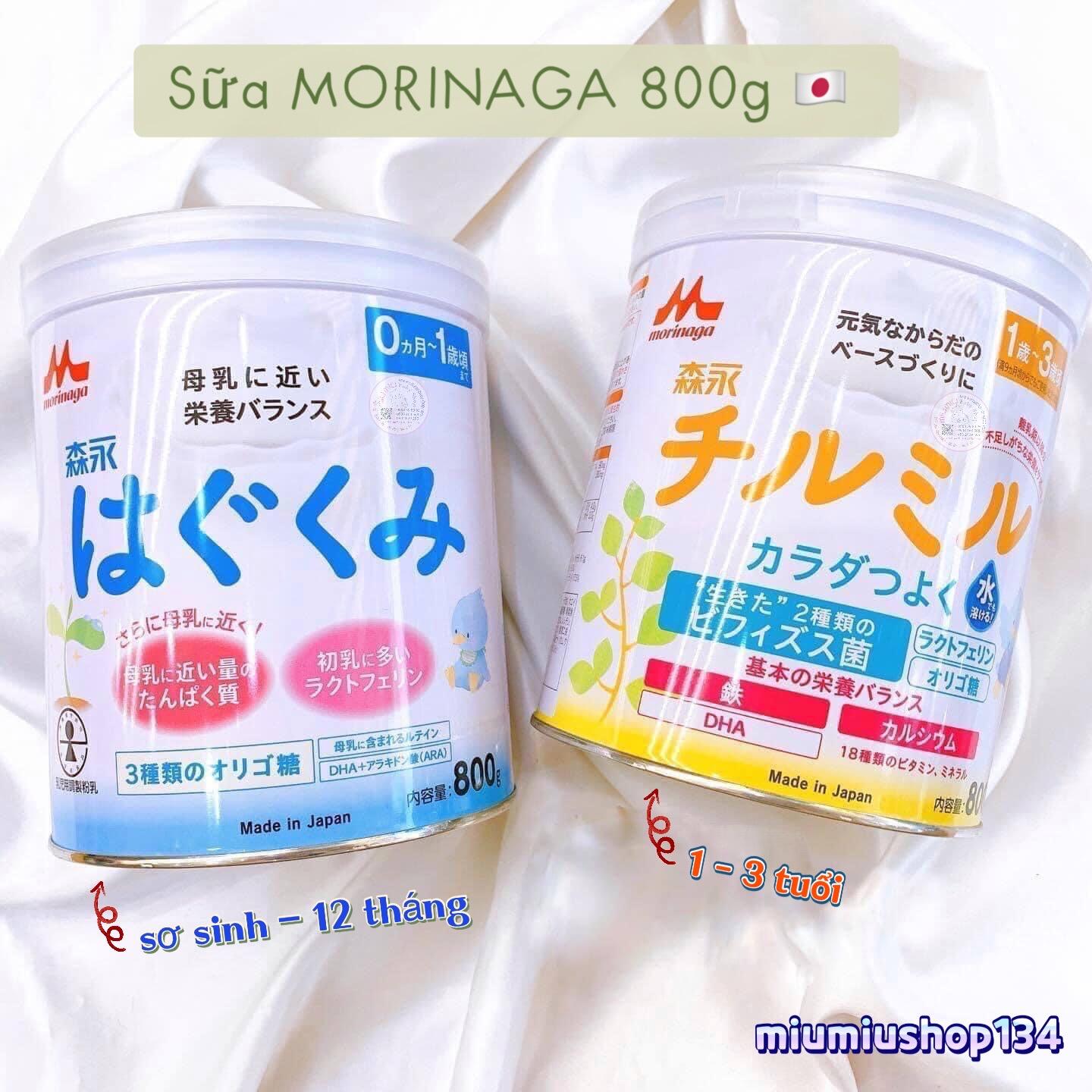 Sữa Morinaga 0-1 (nội địa Nhật) 800gr 🇯🇵