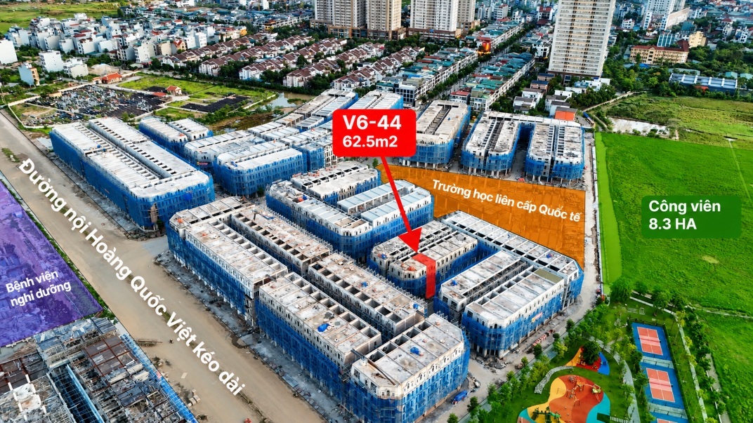 Bán Căn V6-44 Noble Palace Tây Thăng Long, 62,5m2, View Hồ 8,3ha, Vốn Ban Đầu Chỉ 4,191 Tỷ