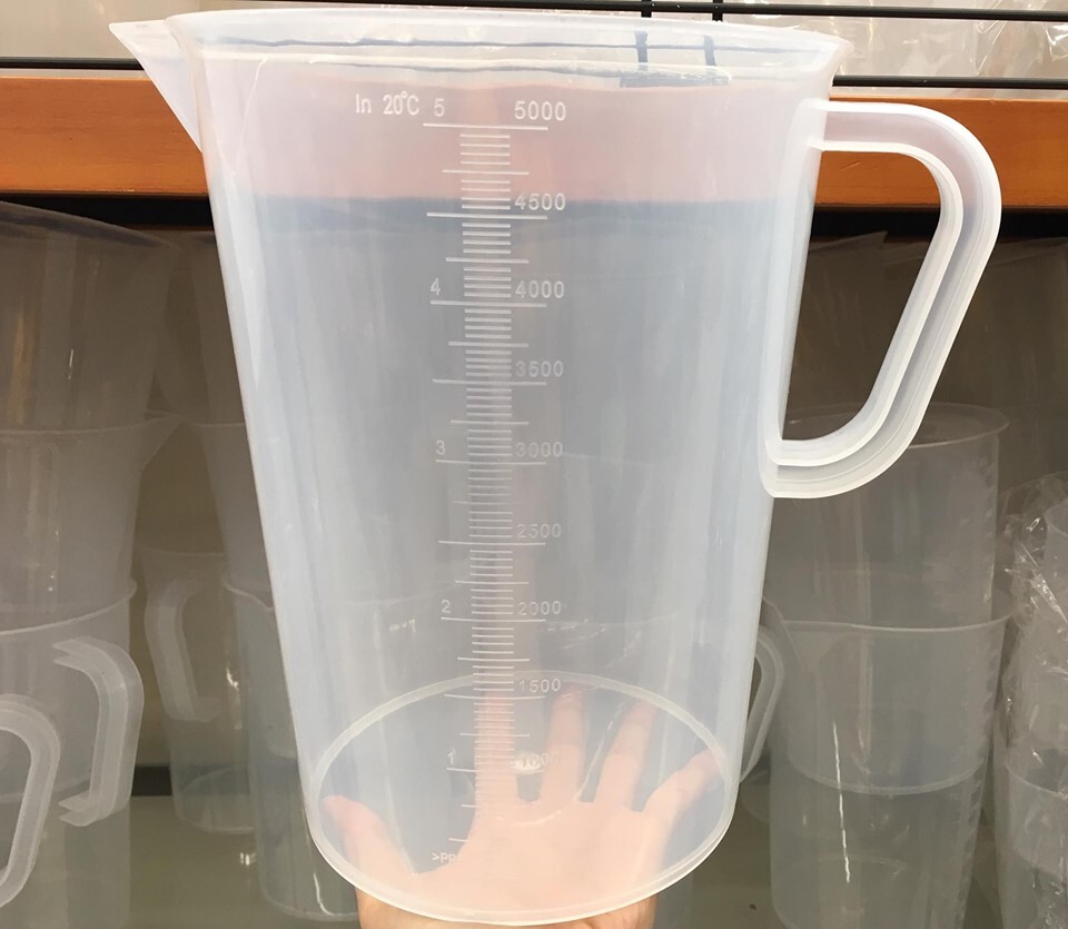 Ca nhựa 5000ml, Cốc nhựa có quay 5000ml