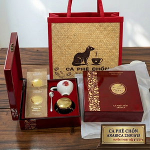 Cà phê Chồn Arabica( Hộp 250gram)-Bao gồm Túi đựng Cao Cấp